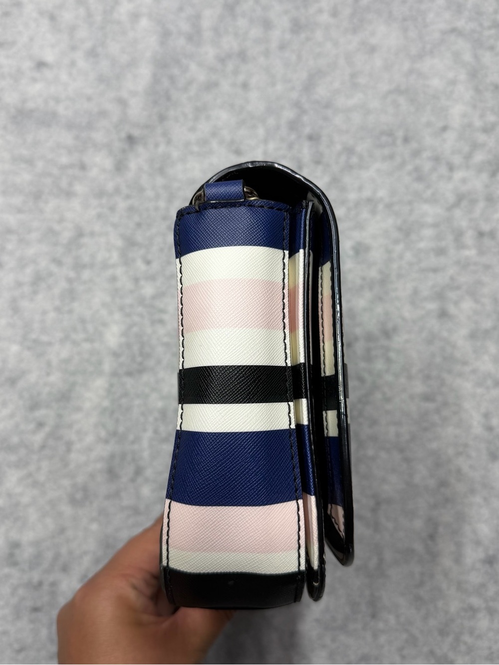 Kate Spade New York Patterson Drive Striped Crossbody Bag Blue Pink Navy White - Picture 13 of 15